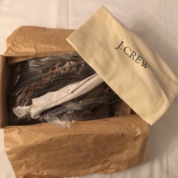 J Crew Isabella 6 1/2 Ocelot Leopard Peep-toe Pony Heels - Picture 12 of 14